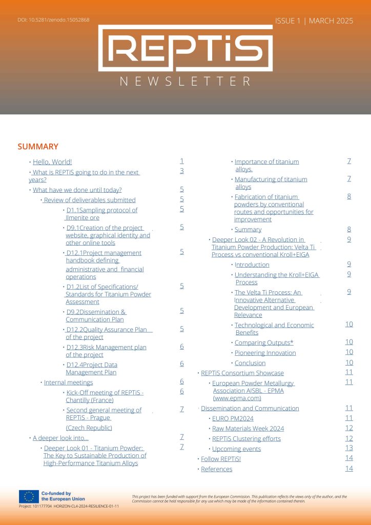 Reptis Newsletter 01 - summary